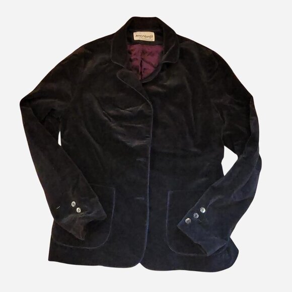Jerry Margil Union Made Made in America Velvet black with purple - Picture 1 of 7